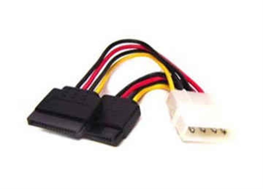 CABLE DE FUENTE ADAPTADOR - 1 MOLEX M A 2 SATA