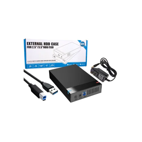 CARRY DISK 2.5 3.5 SATA USB 3.0 SHUOLE INCLUYE CABLE USB 3.0 Y TRANSFORMADOR 12V 2A