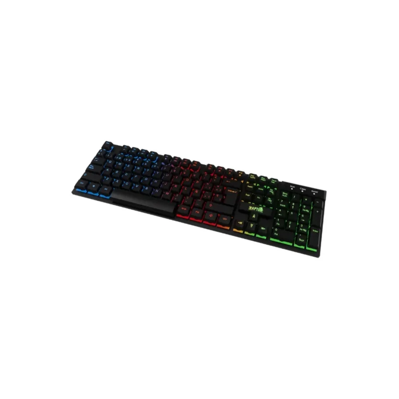 Teclado Raptor Fireclaw M1 Membrana Rainbow 7 colores